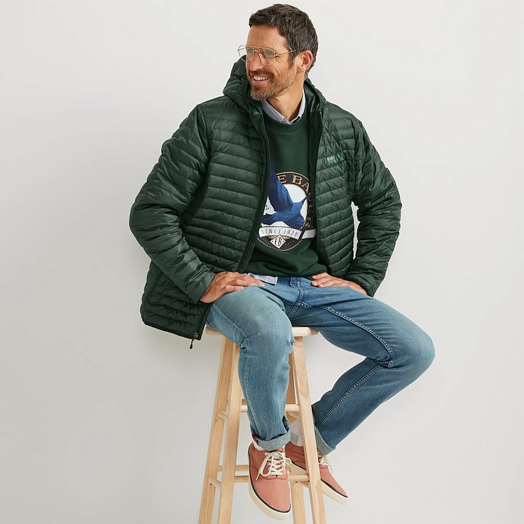 Men's Microlight Hooded Down Jacket