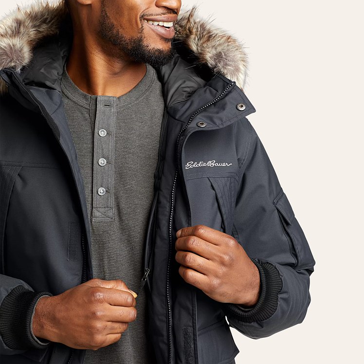 Eddie bauer men's superior down bomber jacket online