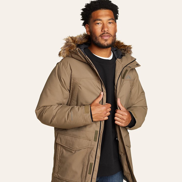 Eddie offers Bauer coat/parka