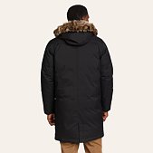 Eddie Bauer Men's Superior Down Stadium Coat, Black, Small