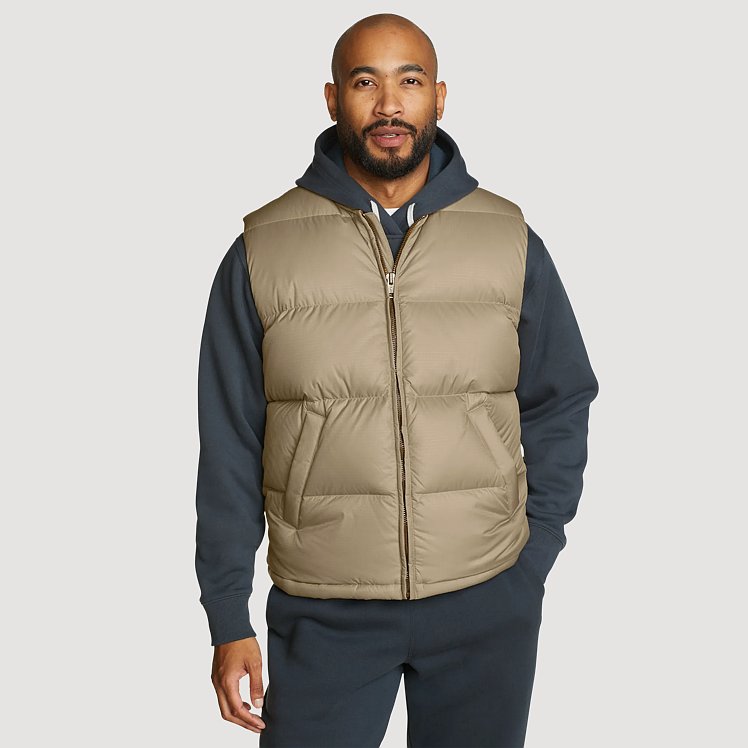 ジャケット・アウター 00s Eddie Bauer MP3 down vest Eddie Bauer Men's MicroTherm 2.0 Down Vest, Black, Small at Amazon