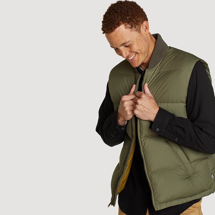 Men's Reissue Original Down Bomber Vest | Eddie Bauer