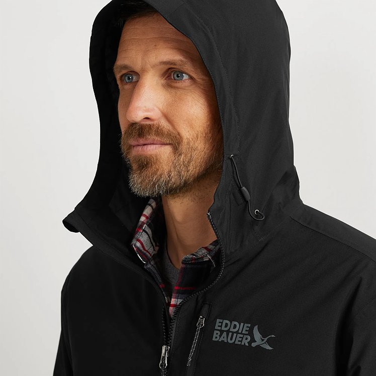 Men's Insulated Cloud Cap Stretch Waterproof Rain Jacket