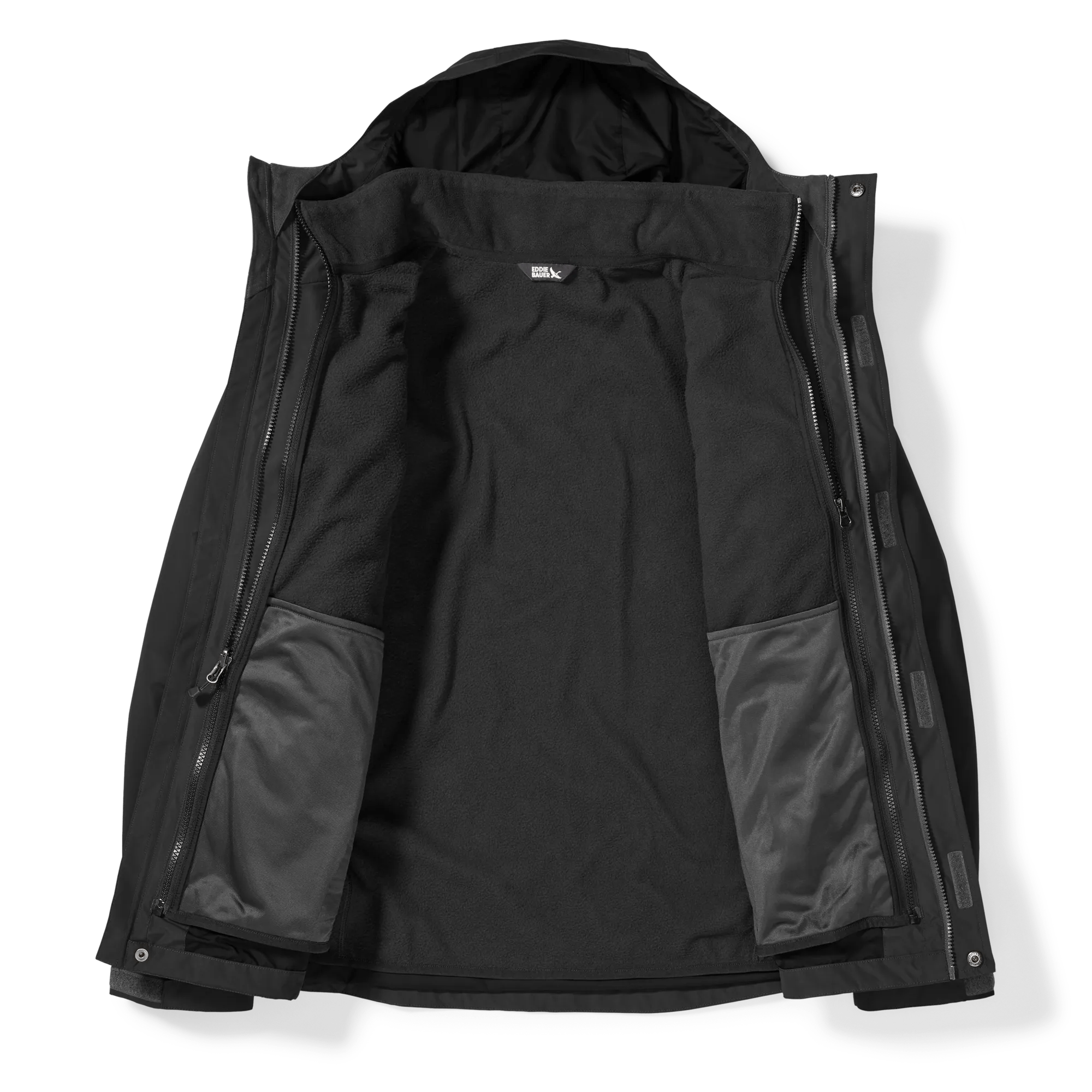 High Pass 3-In-1 Fleece-Lined Hooded Jacket