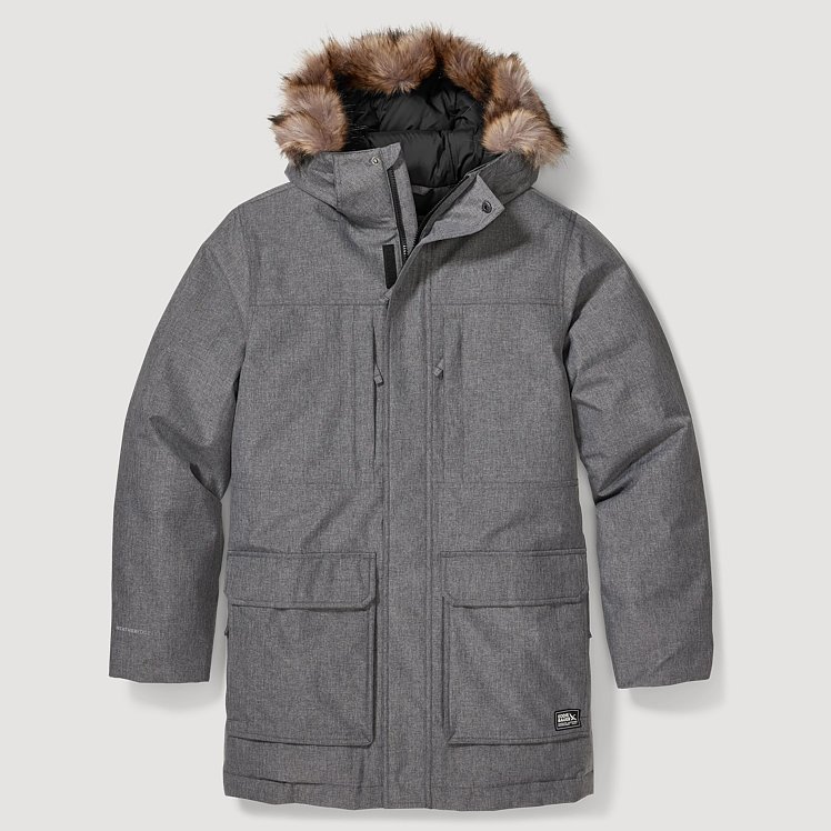 WAKE × ES.1 3lyr Nylon Shell Parka Grey NWT Eddie Bauer Z20 Men's Weatheredge Superior Down Parka