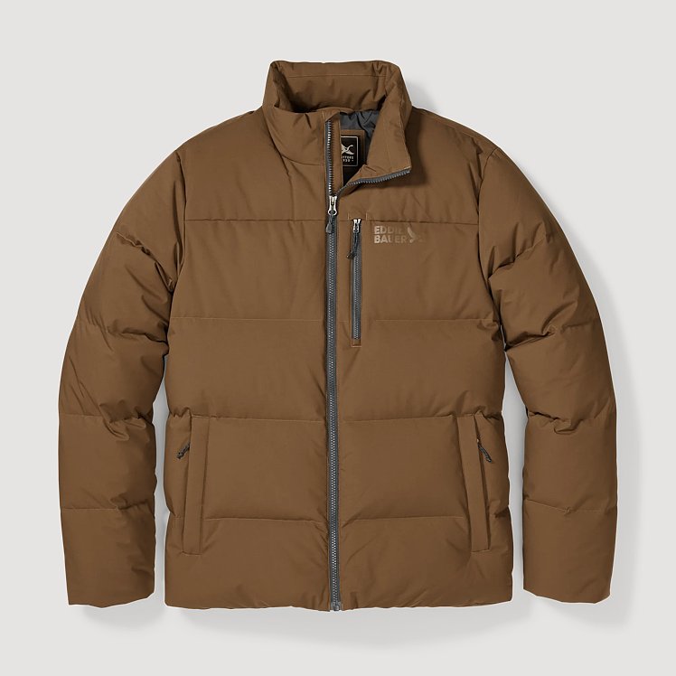 ジャケット・アウター Eddie Bauer Legend Down Jacket XL Mens XL TALL Eddie Bauer Goose Down Puffer Jacket Black Removable