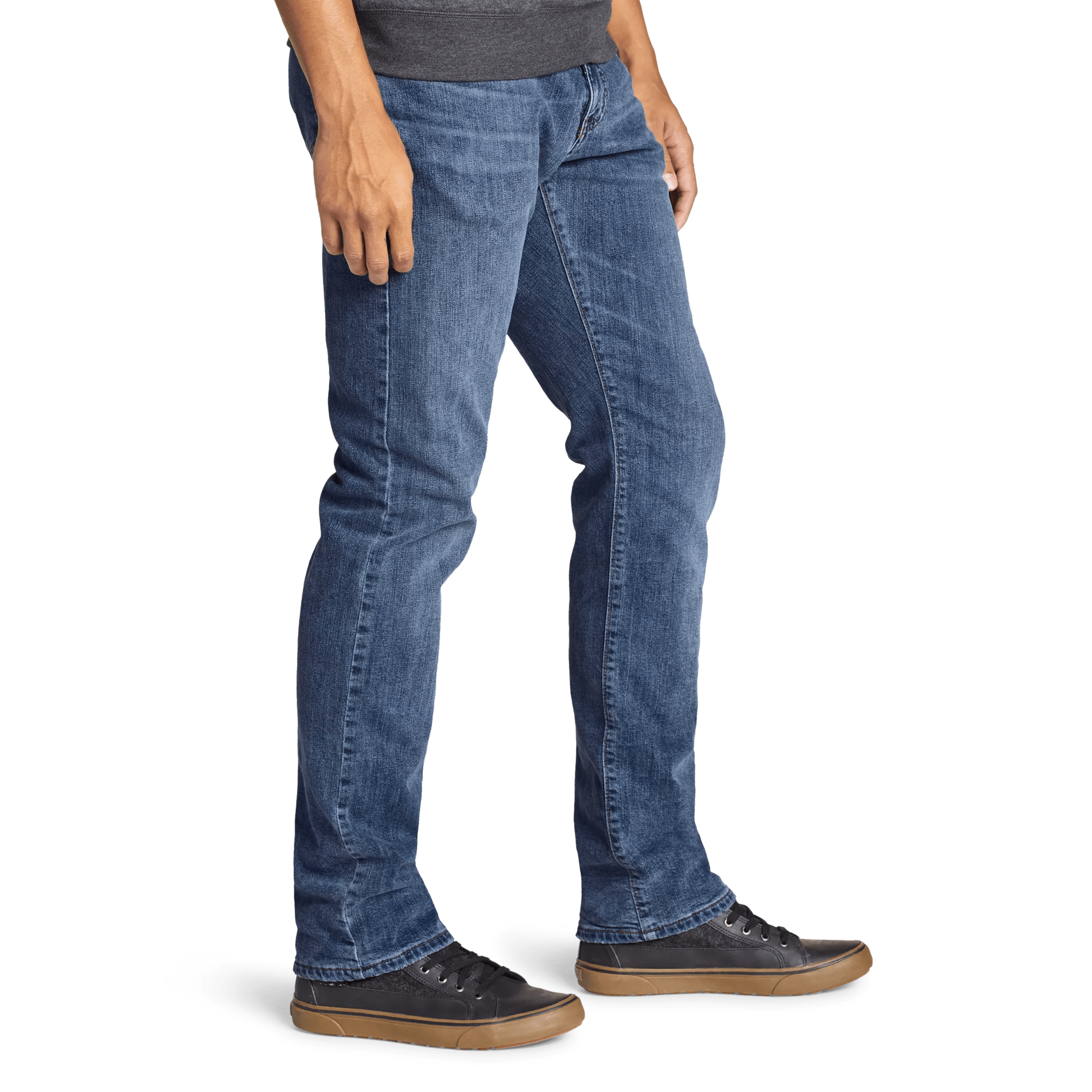 Eddie Bauer Men's H2Low Flex Jeans - Straight Fit Stretch Denim