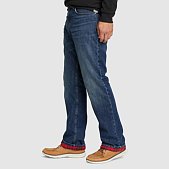 Eddie Bauer Men's H2Low Flex Flannel-Lined Jeans, Slate Blue, 33W x 32L :  : Clothing, Shoes & Accessories