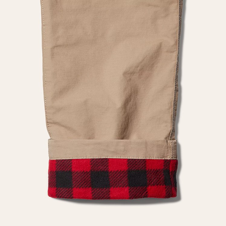 Shops men's flannel lined chinos