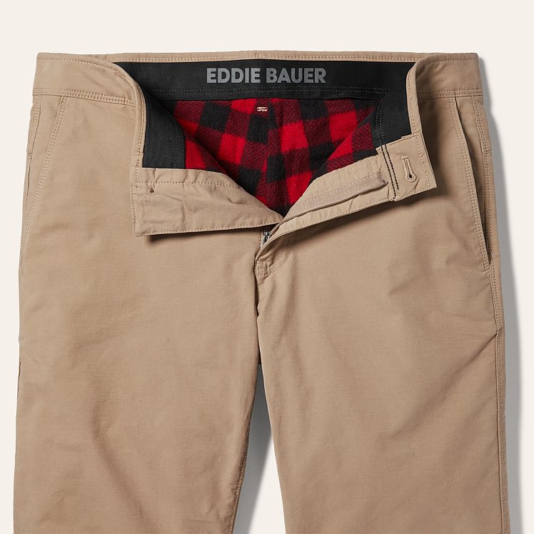 Men's Voyager Flex Fleece-lined Chino Pants | Eddie Bauer