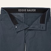 Eddie Bauer Men's Getaway Flex Twill Chino Pants, Carbon, 32W x