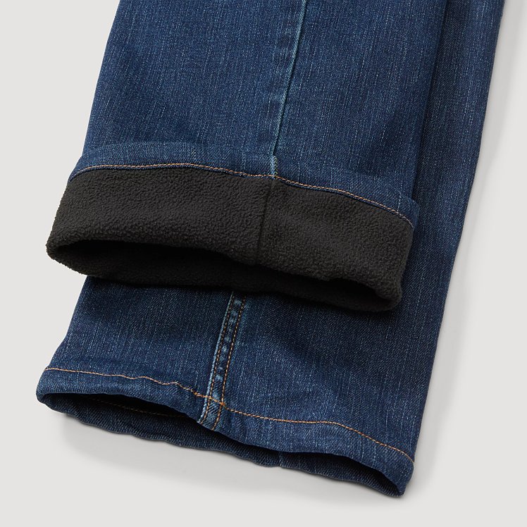 Men's Voyager Flex Fleece-Lined Straight Fit Jeans