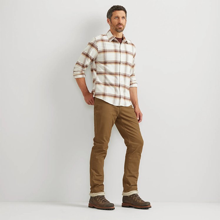 Men's Mountain Flex Fleece-Lined Canvas Pants
