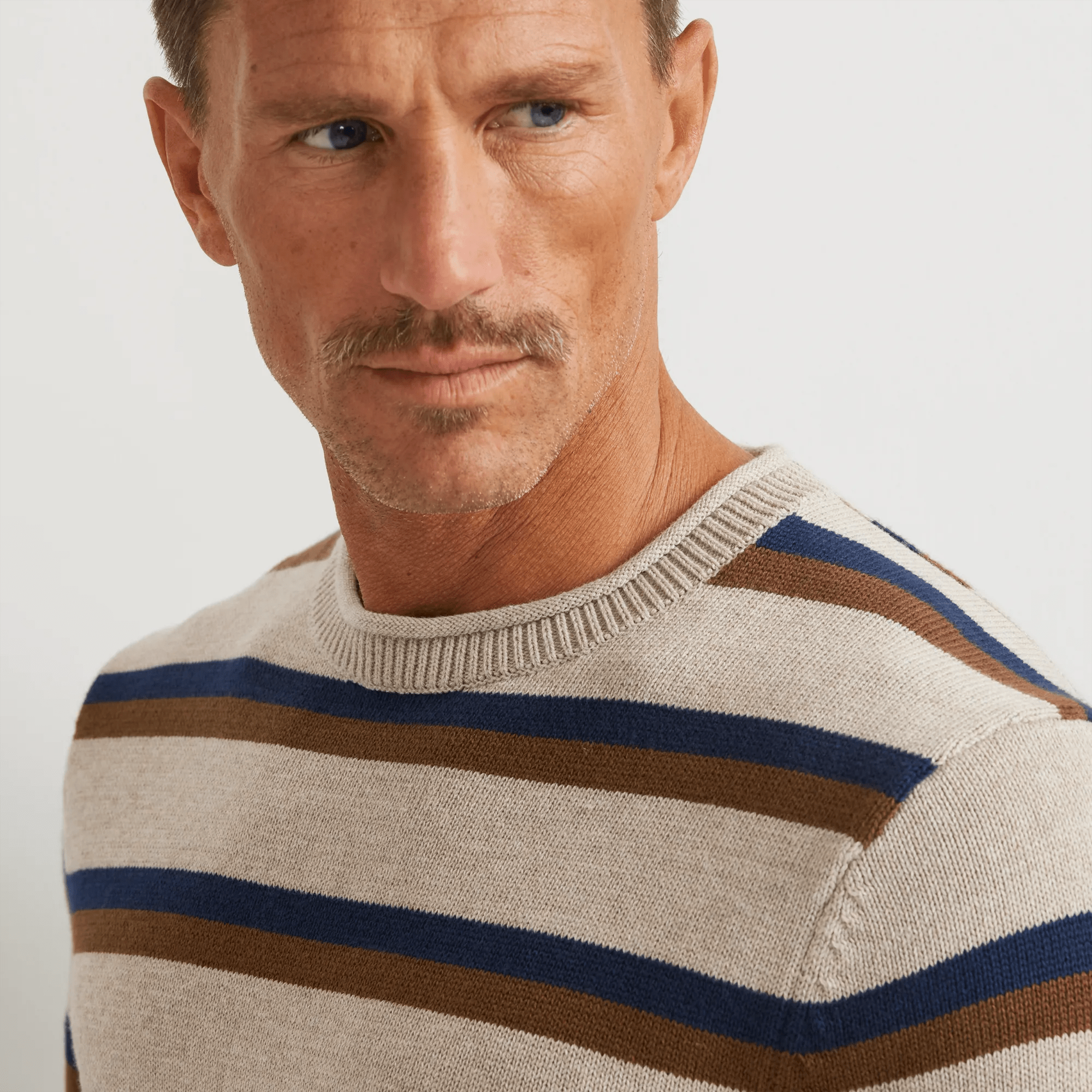 Classic Roll Neck Sweater - Stripe