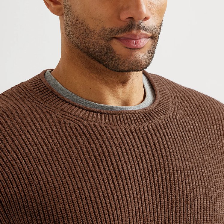 Men's Signature Roll Neck Sweater - Solid