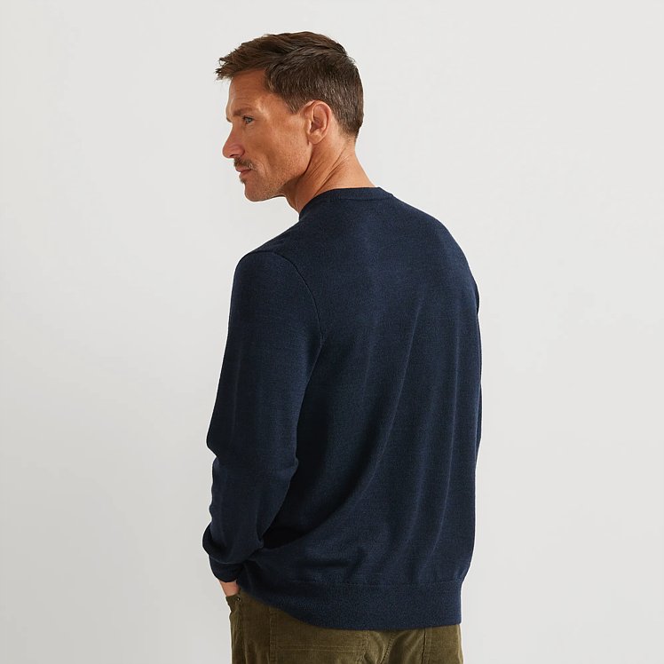 Men's Signature Merino Wool Crewneck Sweater