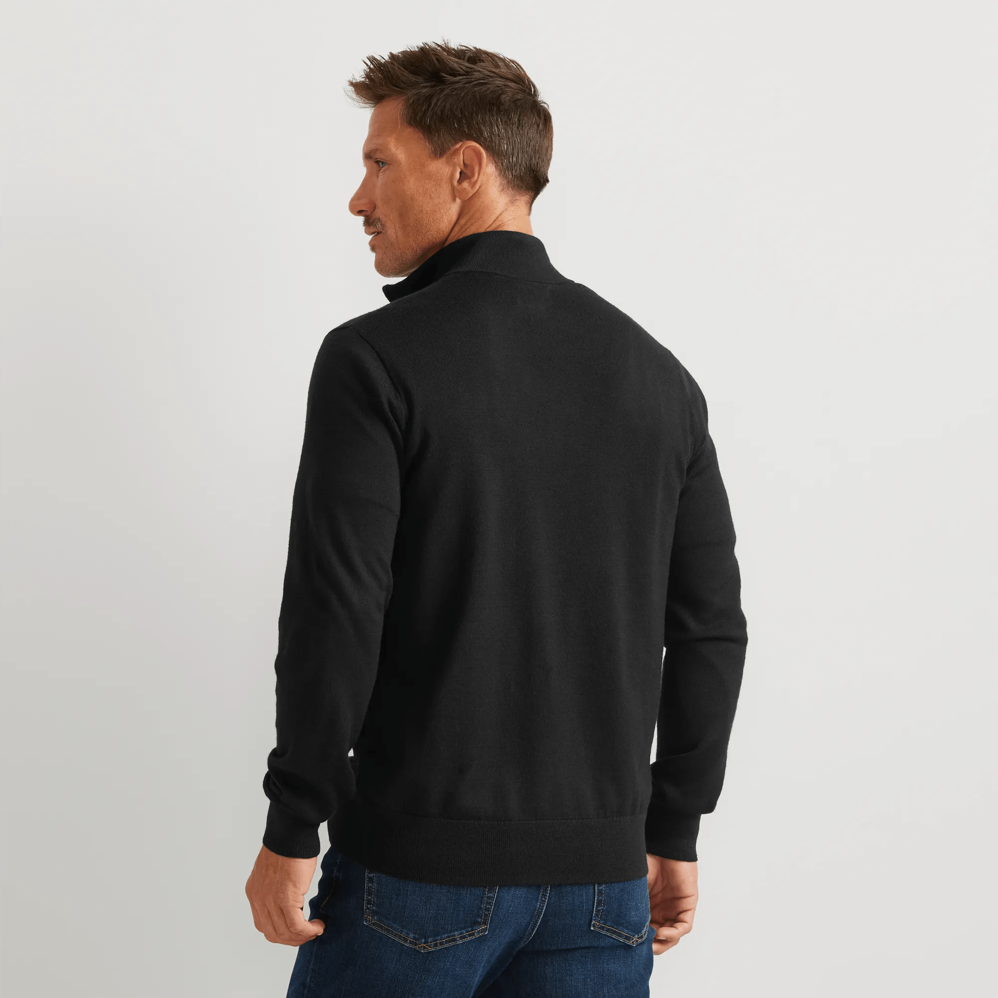 Signature Merino Wool 1/4-Zip Sweater