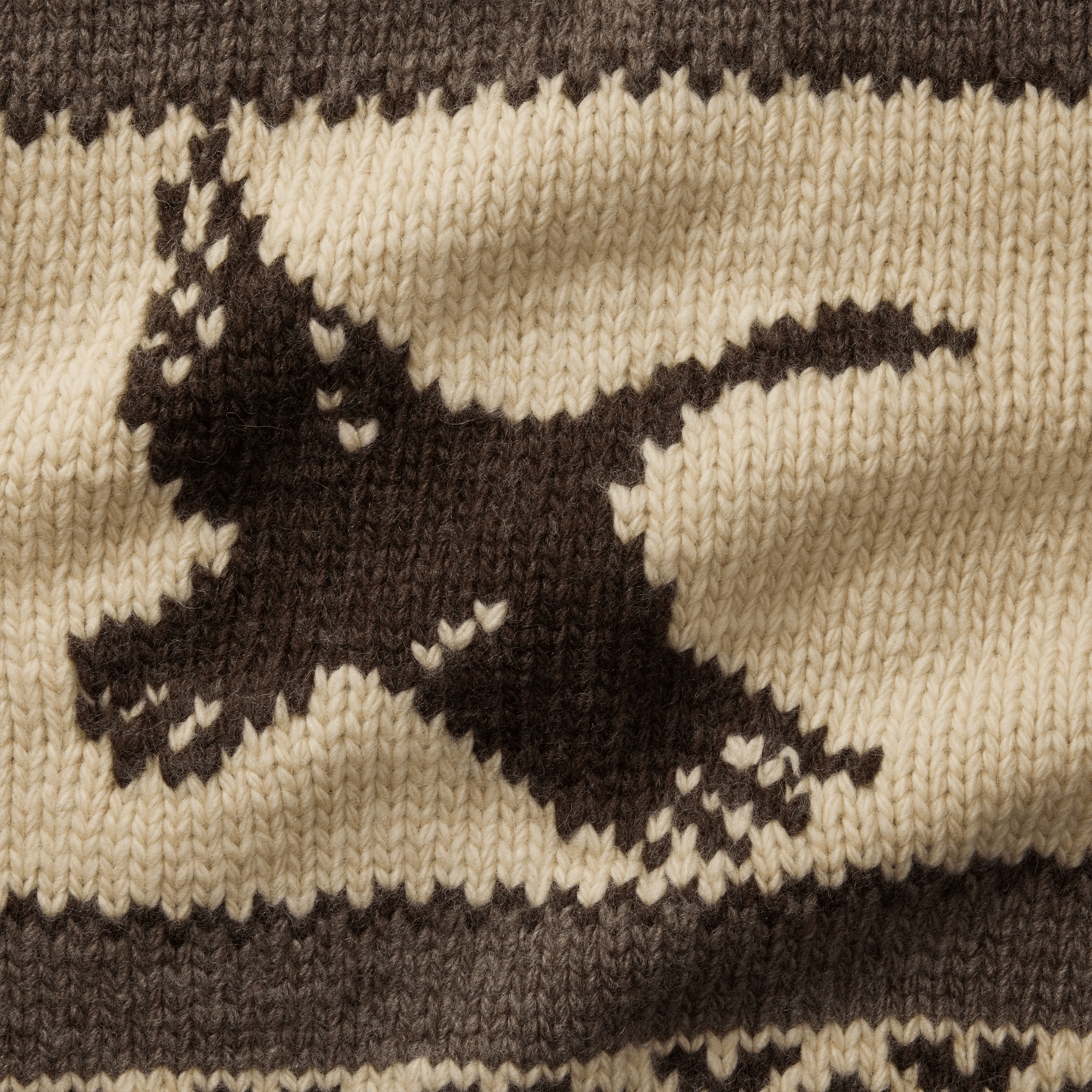 Hand-Knit Full-Zip Cardigan