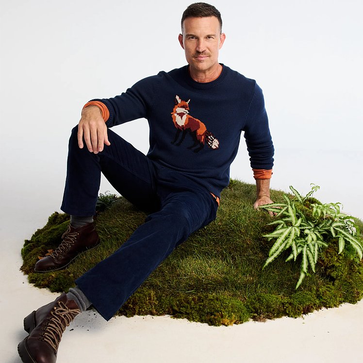 Men's Signature Roll Neck Sweater - Fox