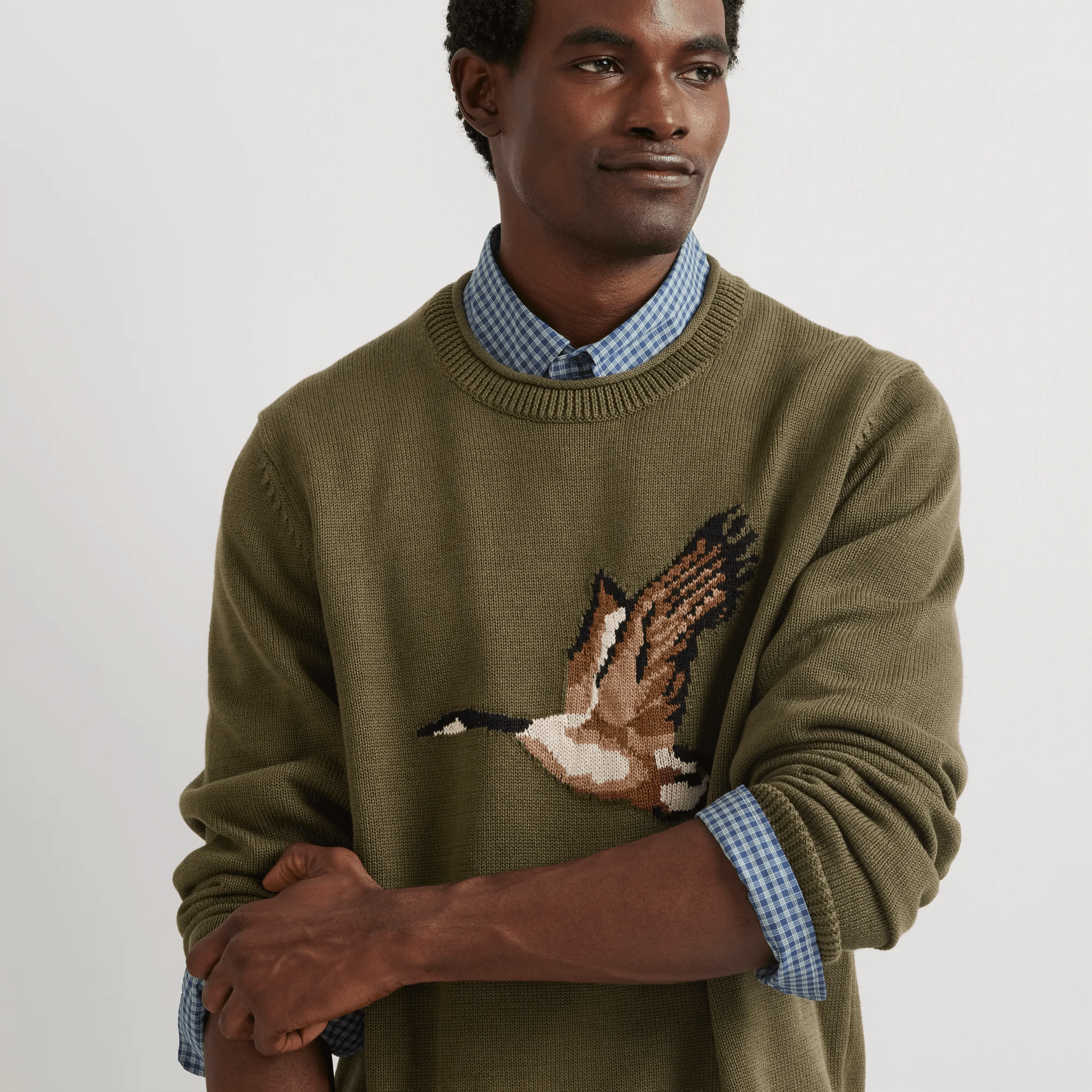 Signature Roll Neck Sweater - Goose