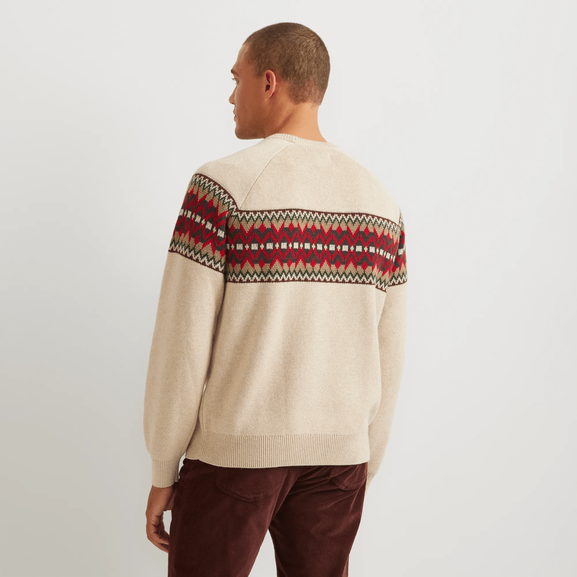 Signature Fair Isle Crewneck Sweater - Stripe
