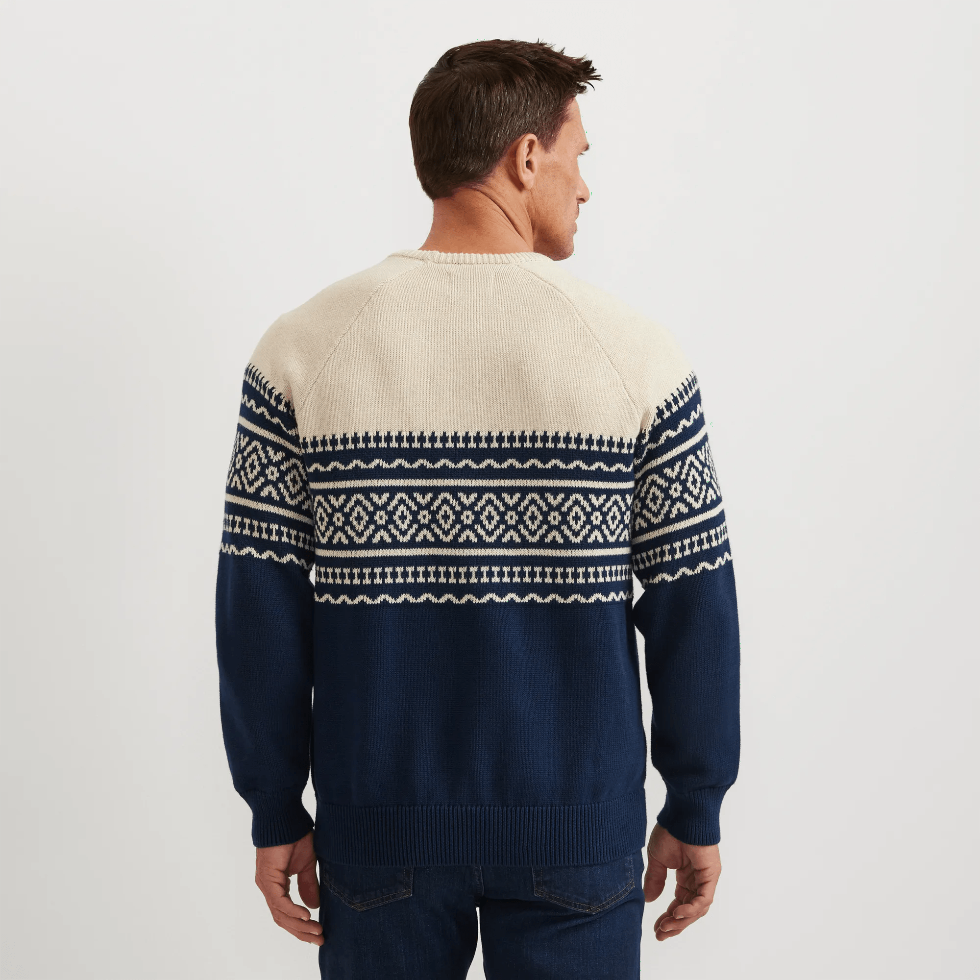 Signature Fair Isle Crewneck Sweater - Colorblock