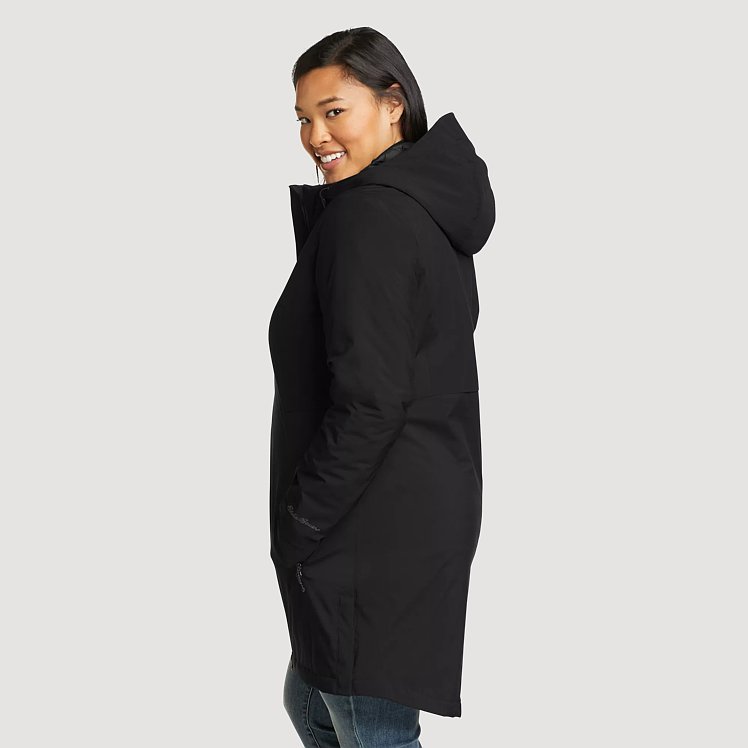 Women's Cloud Cap Stretch Insulated Trench Coat