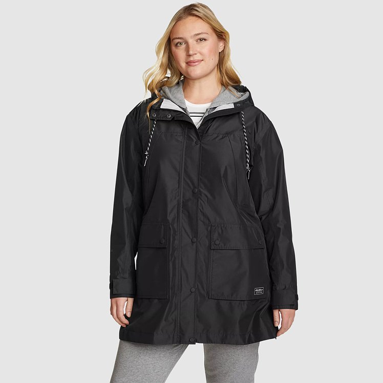 Eddie bauer traveler packable trench best sale