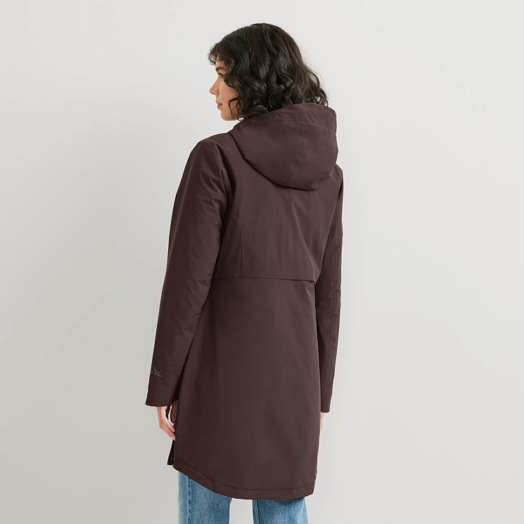 Women's Cloud Cap Stretch Insulated Waterproof Trench Coat