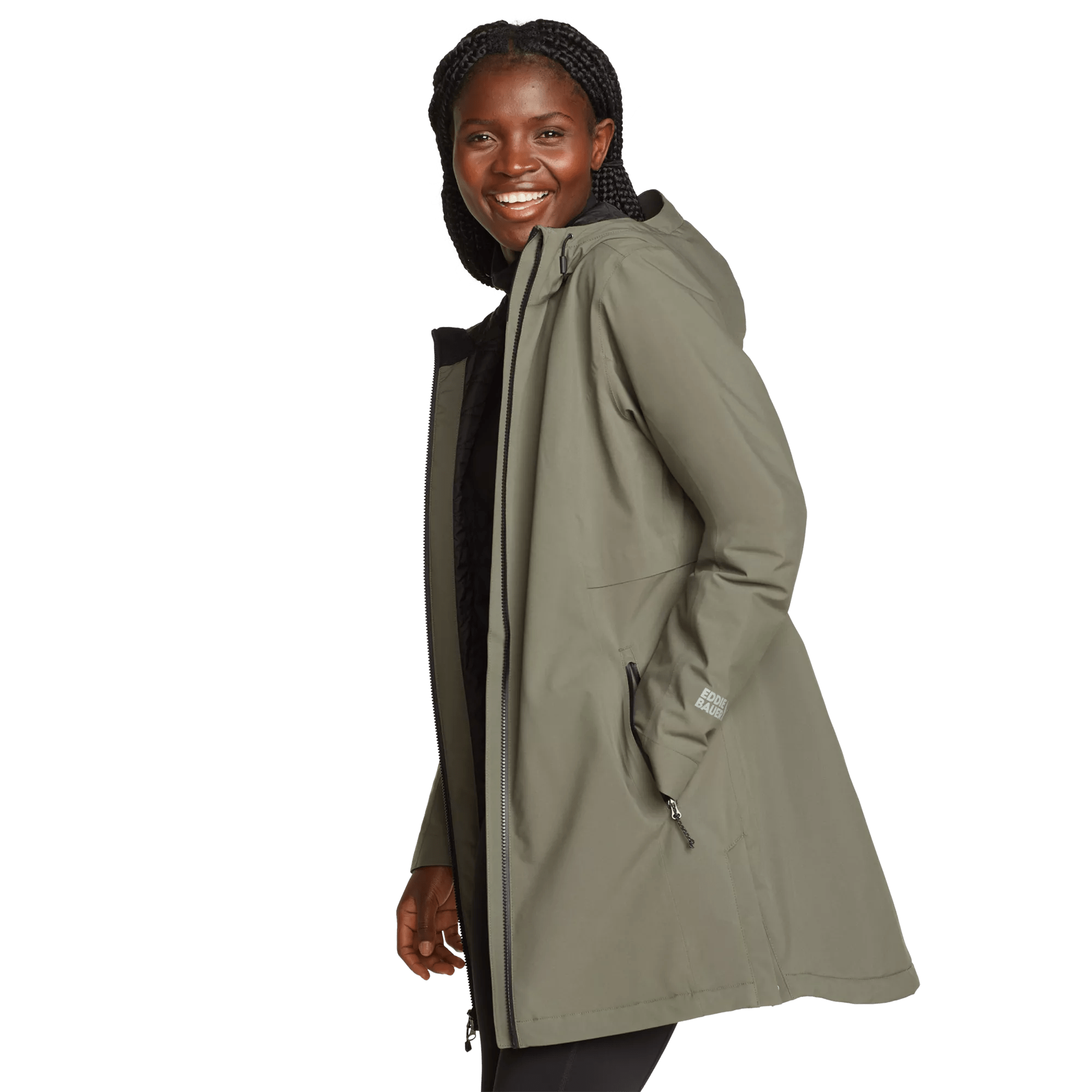 Eddie Bauer Cloud Cap Stretch Insulated Trench Hawthorn Mall