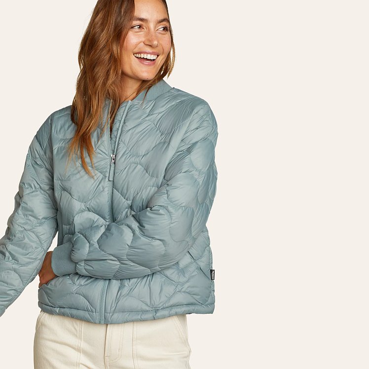 Eddie bauer womens bomber jacket deals