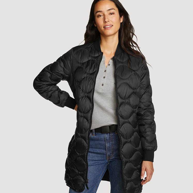 Women's Shaw Long Down Bomber Jacket