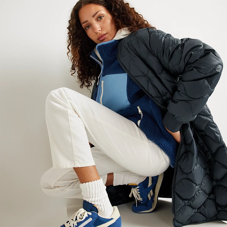 Women's Shaw Long Down Bomber Jacket | Eddie Bauer