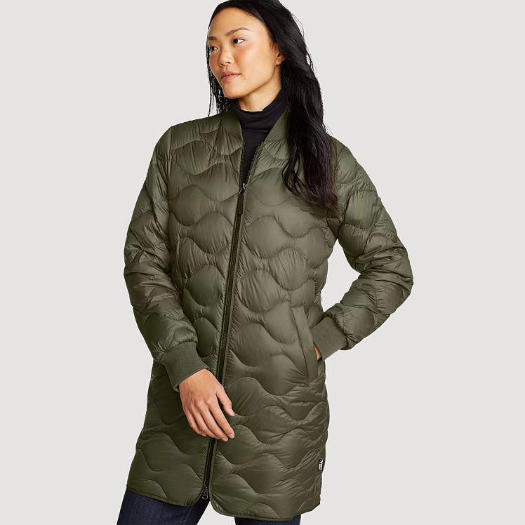 Women's Shaw Long Down Bomber Jacket