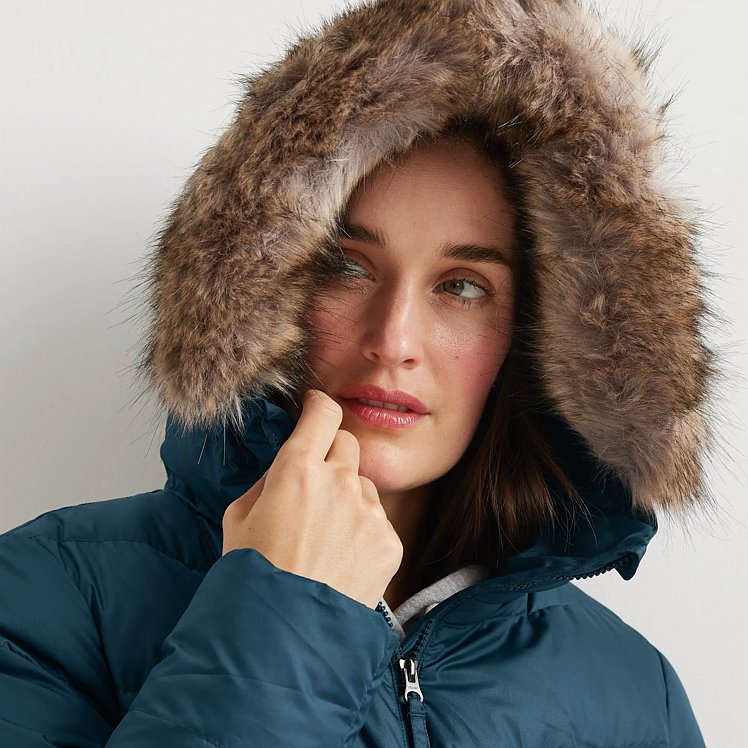Women's Classic Down Hooded Duffle Coat | Eddie Bauer