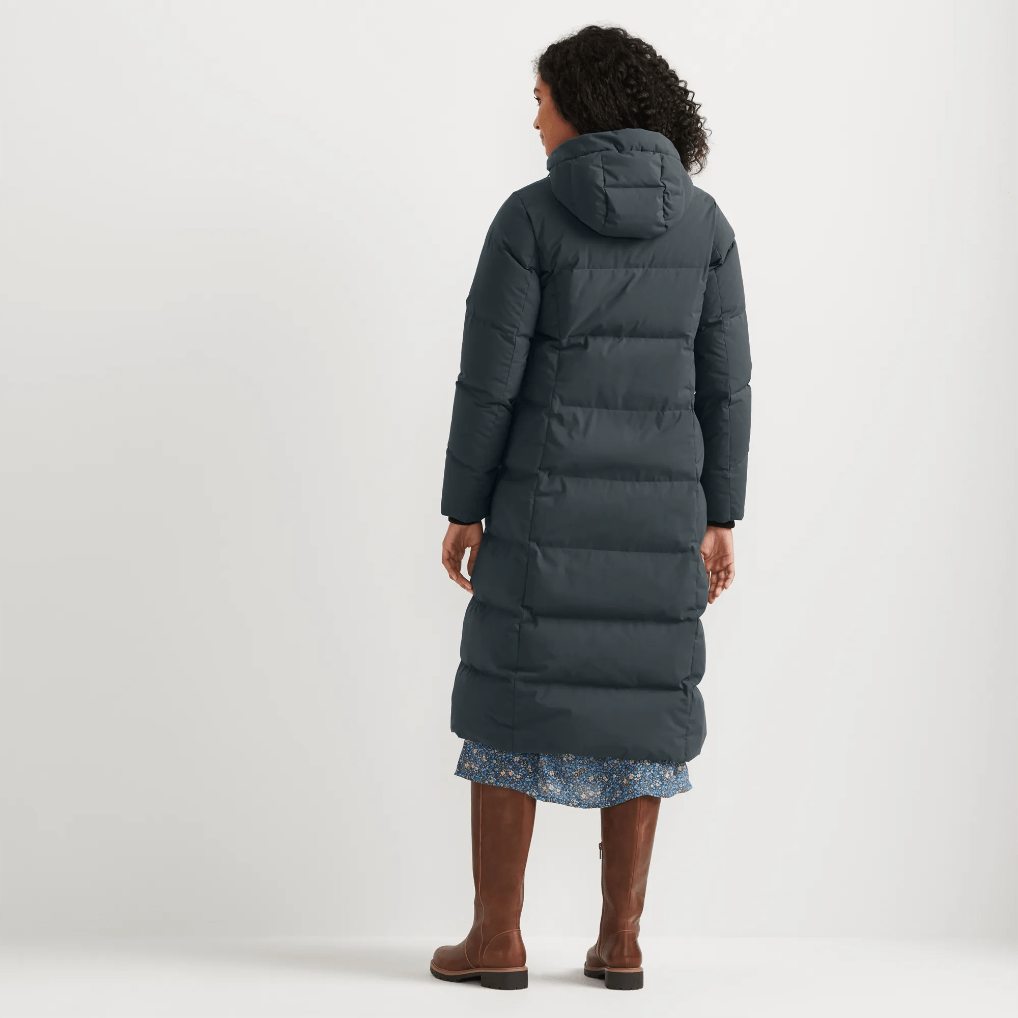 Essential Down Hooded Duffle Coat