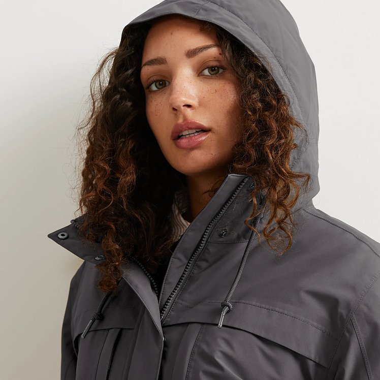 Women's Rainfoil® Storm Insulated Waterproof Trench Coat | Eddie Bauer