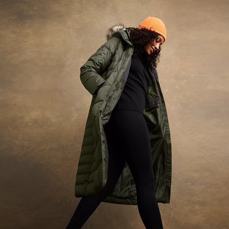 Green duffle coat womens online