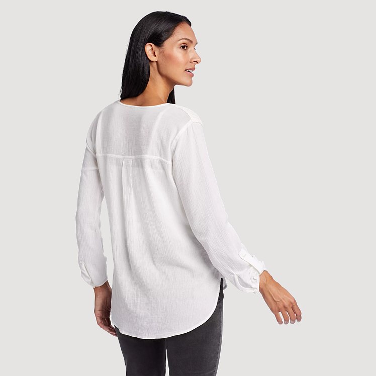 トップス pellicule oversweat tops White Proenza Schouler White Label Carter Top in Tech Poplin