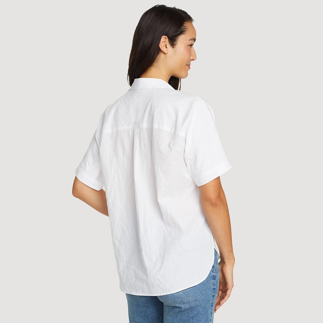 Women's Travel Light Crinkle Cotton Short-Sleeve Shirt