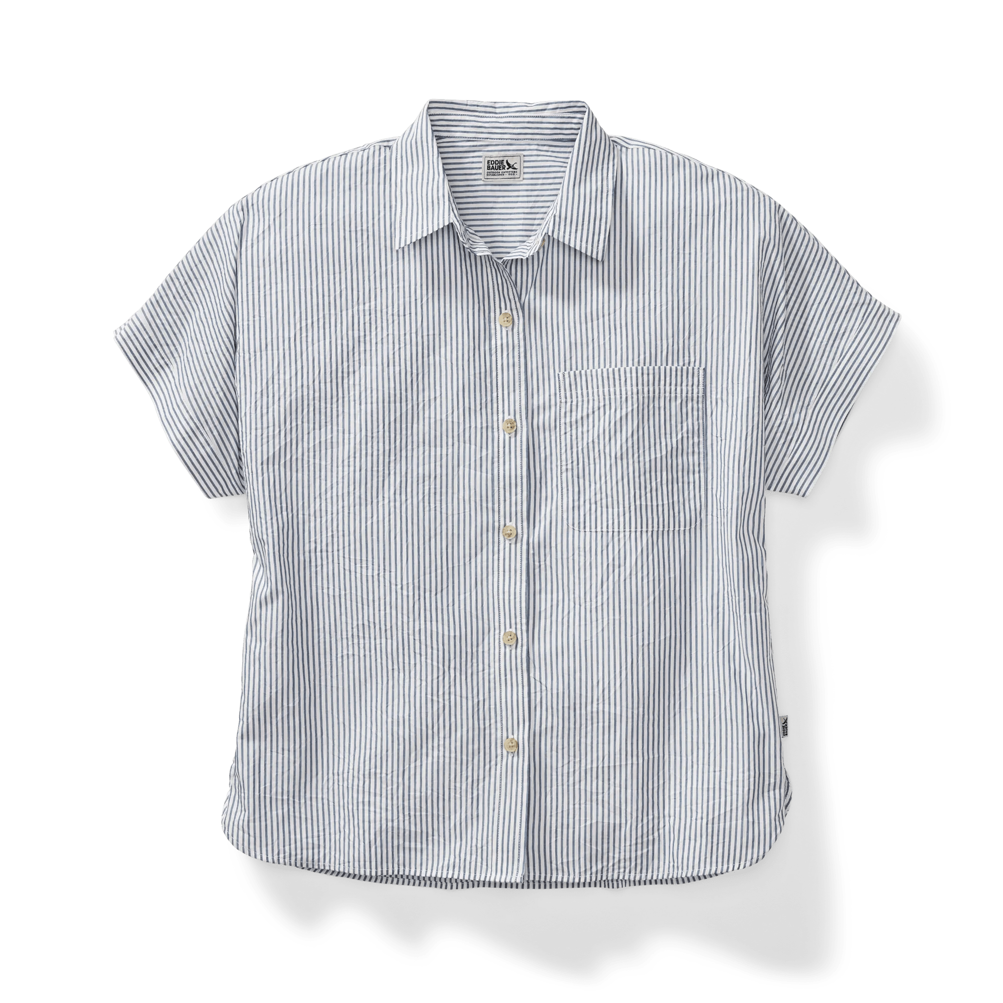 Travel Light Crinkle Cotton Short-Sleeve Shirt
