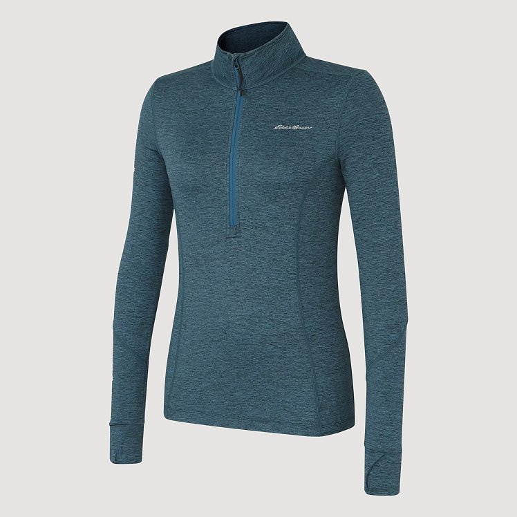 エリ Women's Brushed Baselayer 1/2-zip | Eddie Bauer