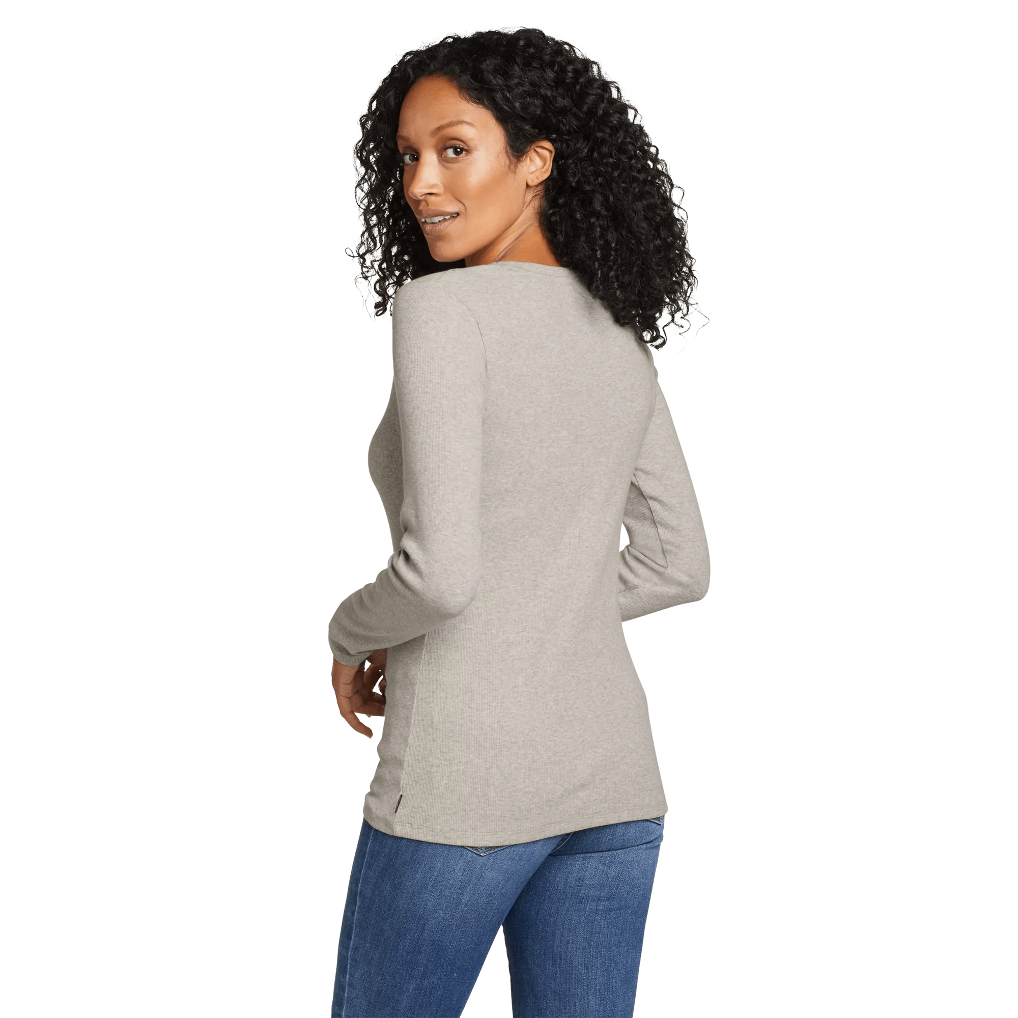 Essentials Ribbed Crew Long-Sleeve Shirt