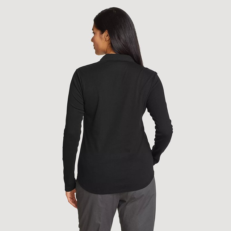 Women's Favorite Long-Sleeve Collared T-Shirt