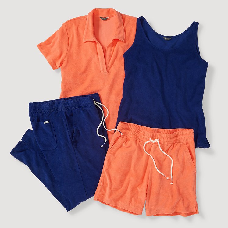 【MALBON】Travel Terry Shorts ■WOMAN /追跡付 ◇Malbon Golf◇ TRAVEL TERRY SHORTS BLUE WOMAN Genuine