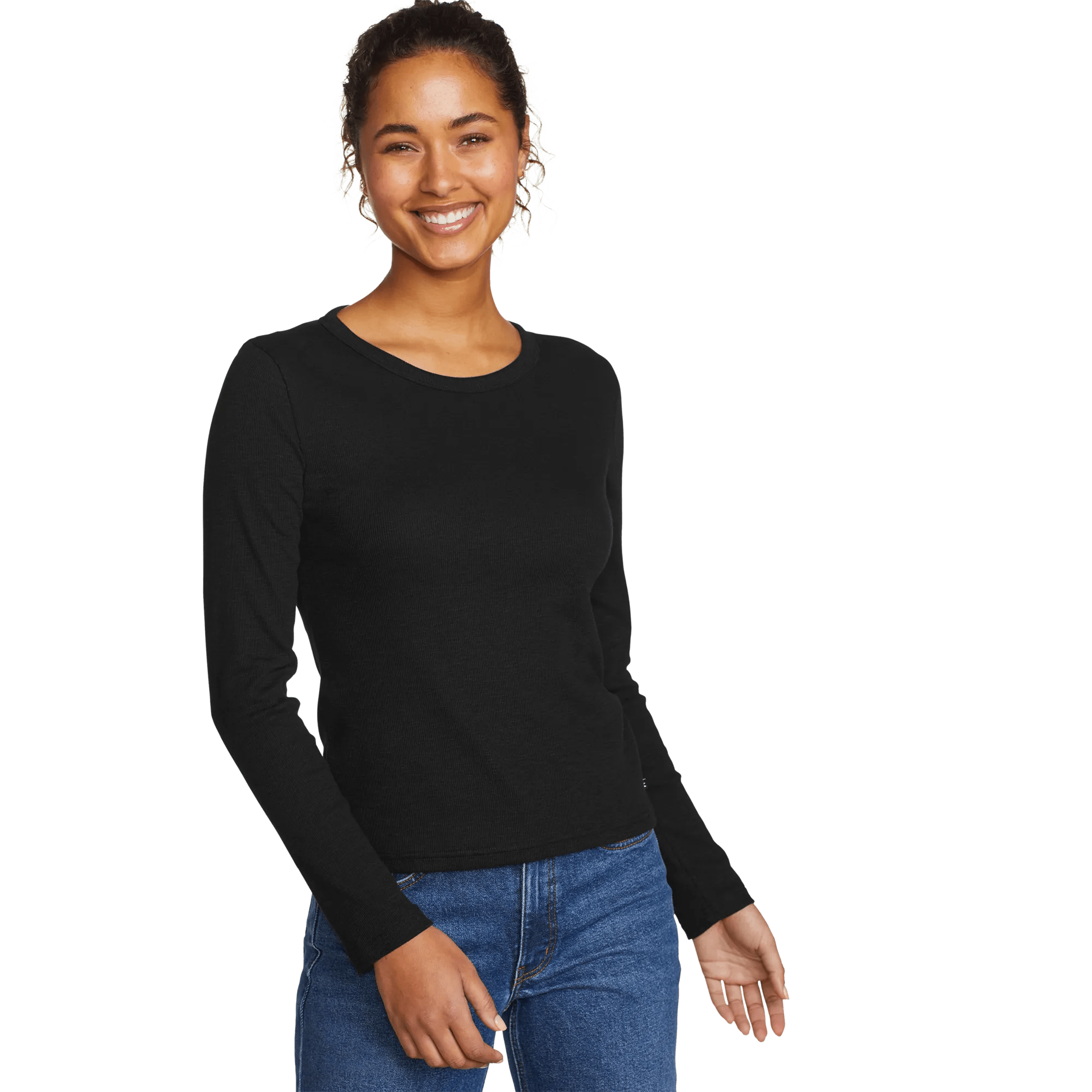 Infinity Slub Long-Sleeve Crew
