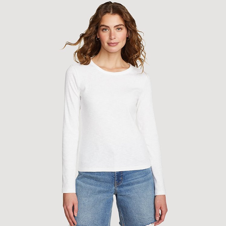 Women's Infinity Slub Long-Sleeve Crew