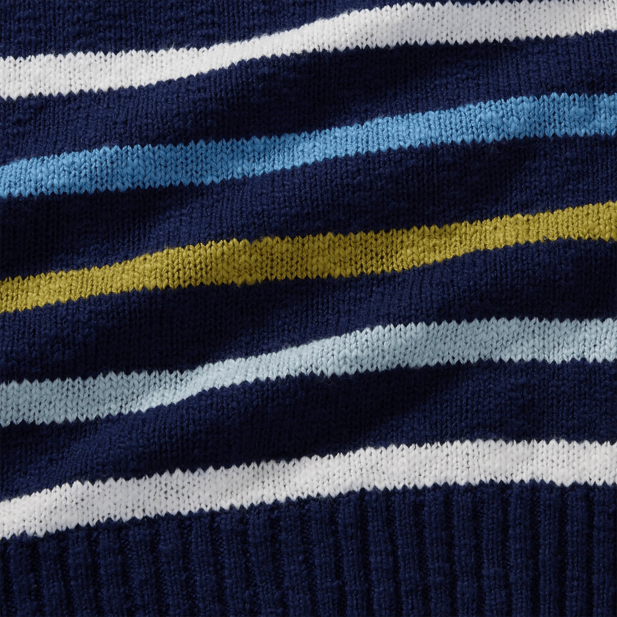 Striped 1/4-Zip Sweater