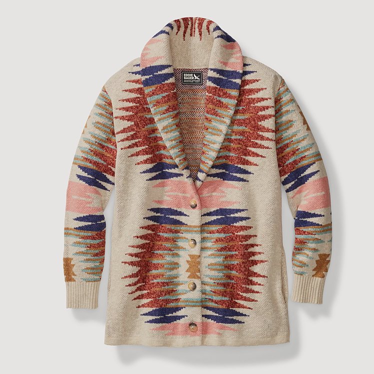 Women's Heirloom Shawl Collar Cardigan Eddie Bauer