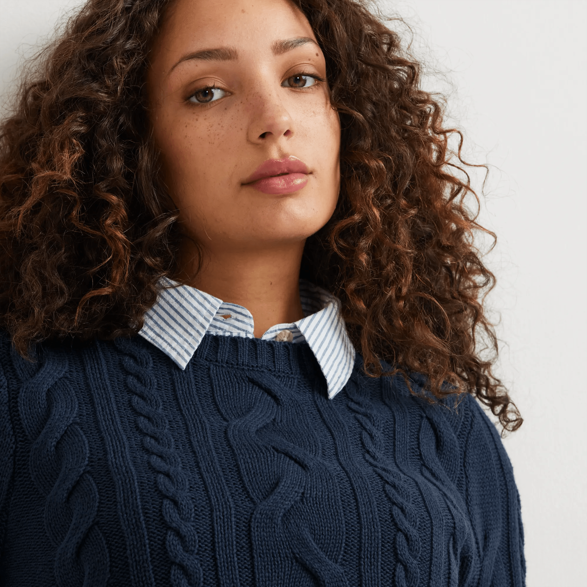 Classic Cable Crew Sweater